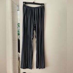 Brandy Melville Navy and White Striped Pants